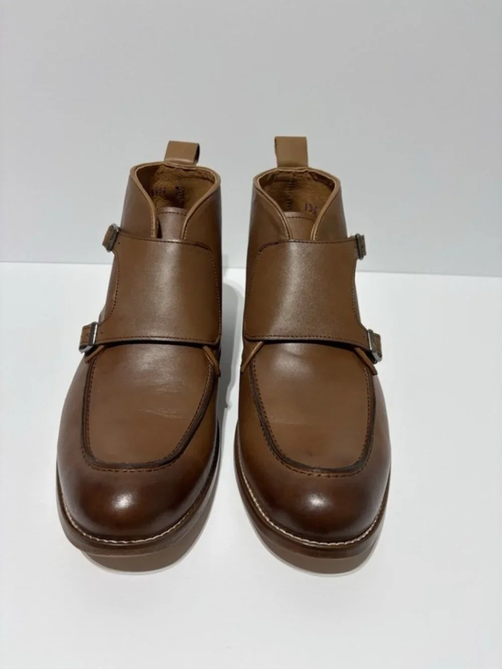 Penny Luck Men’s Carnegies Monk Strap Chukka Boots, Size 13 M